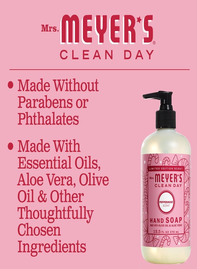 MRS. MEYER'S CLEAN DAY Hand Soap, Made with Essential Oils, Limited Edition Peppermint, 12.5 fl. oz - Image 3